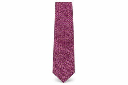 Front view of Van Laack men’s multicoloured geometric silk pointed tie one size