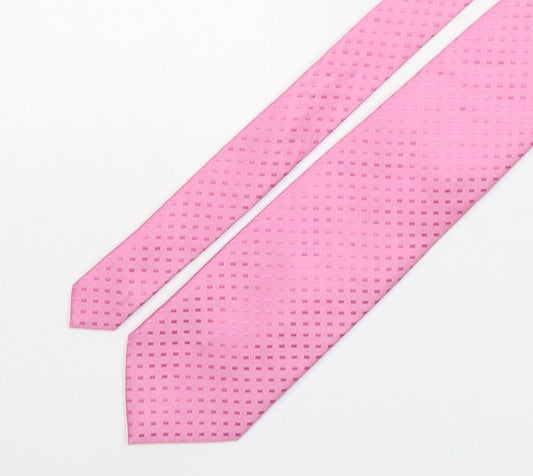 NEXT Mens Pink Polka Dot Polyester Pointed Tie One Size