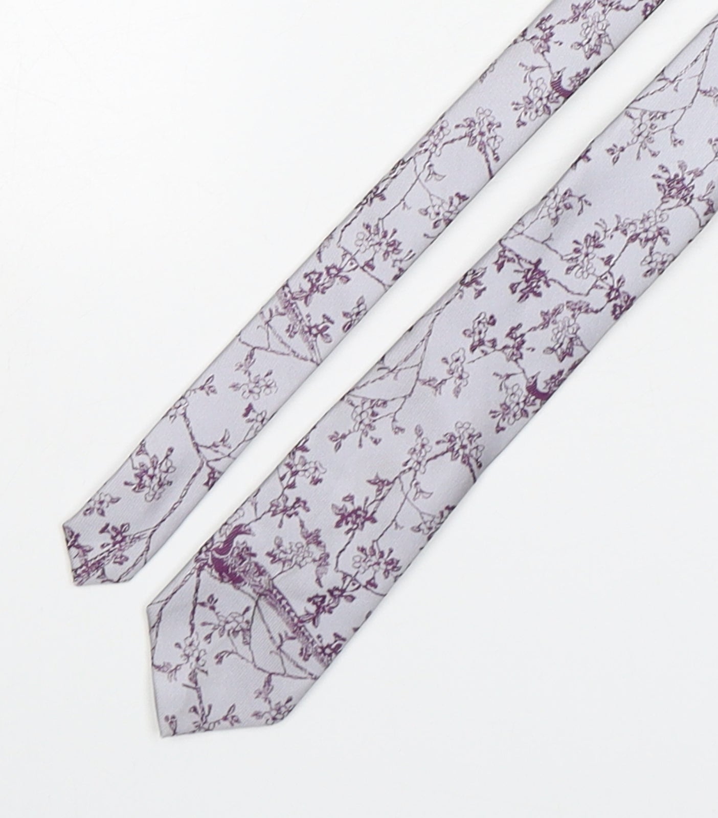 StGeorge Mens Multicoloured Floral Silk Pointed Tie One Size