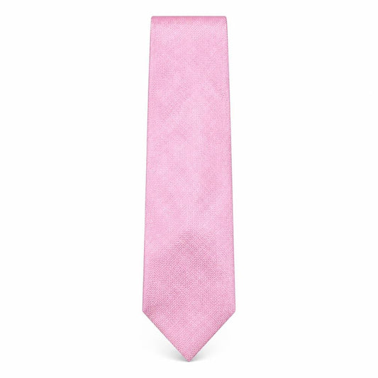 Front view of Burton men’s pink grenadine polyester pointed tie one size