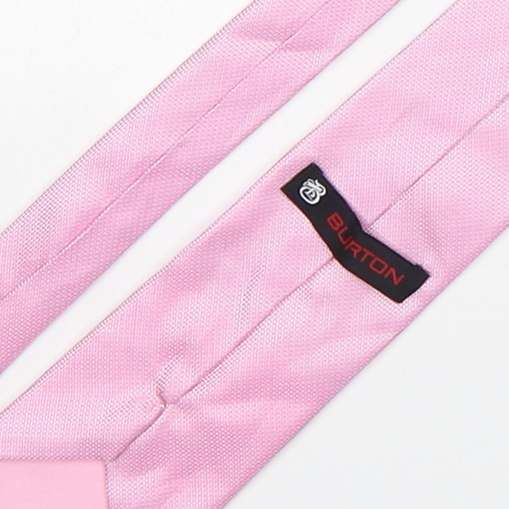 Mens Burton Pink Grenadine  Pointed Tie