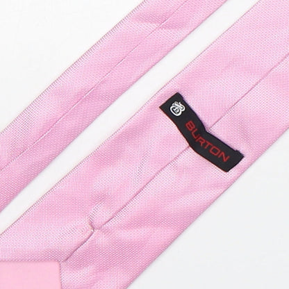 Mens Burton Pink Grenadine  Pointed Tie