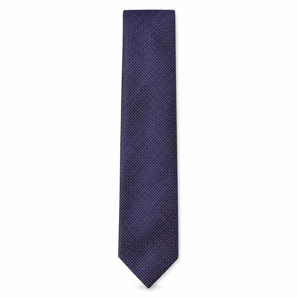 Mens Scott & Taylor Purple Geometric  Pointed Tie