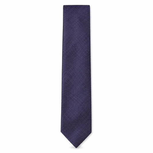 Front view of Scott & Taylor men’s purple geometric polyester pointed tie one size