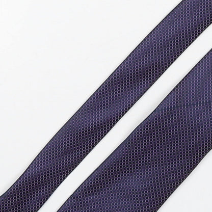 Scott & Taylor Mens Purple Geometric Polyester Pointed Tie One Size