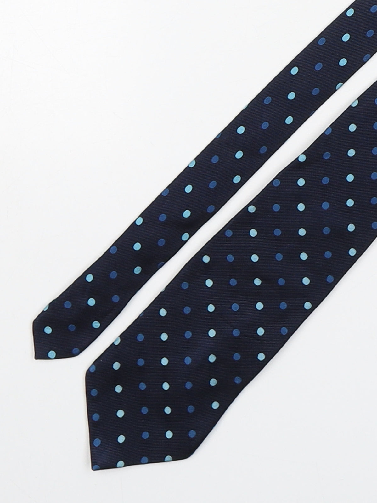 Mens Blakes Blue Polka Dot  Pointed Tie