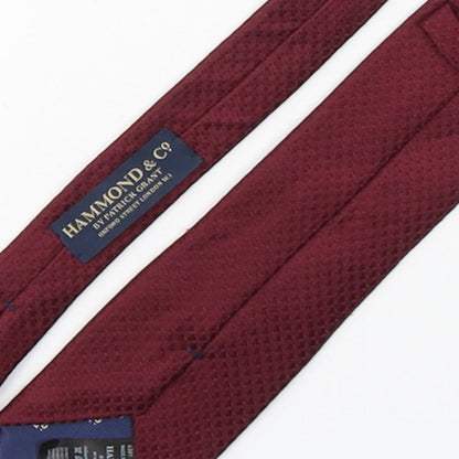 Hammond & CO Mens Purple  Silk Pointed Tie One Size