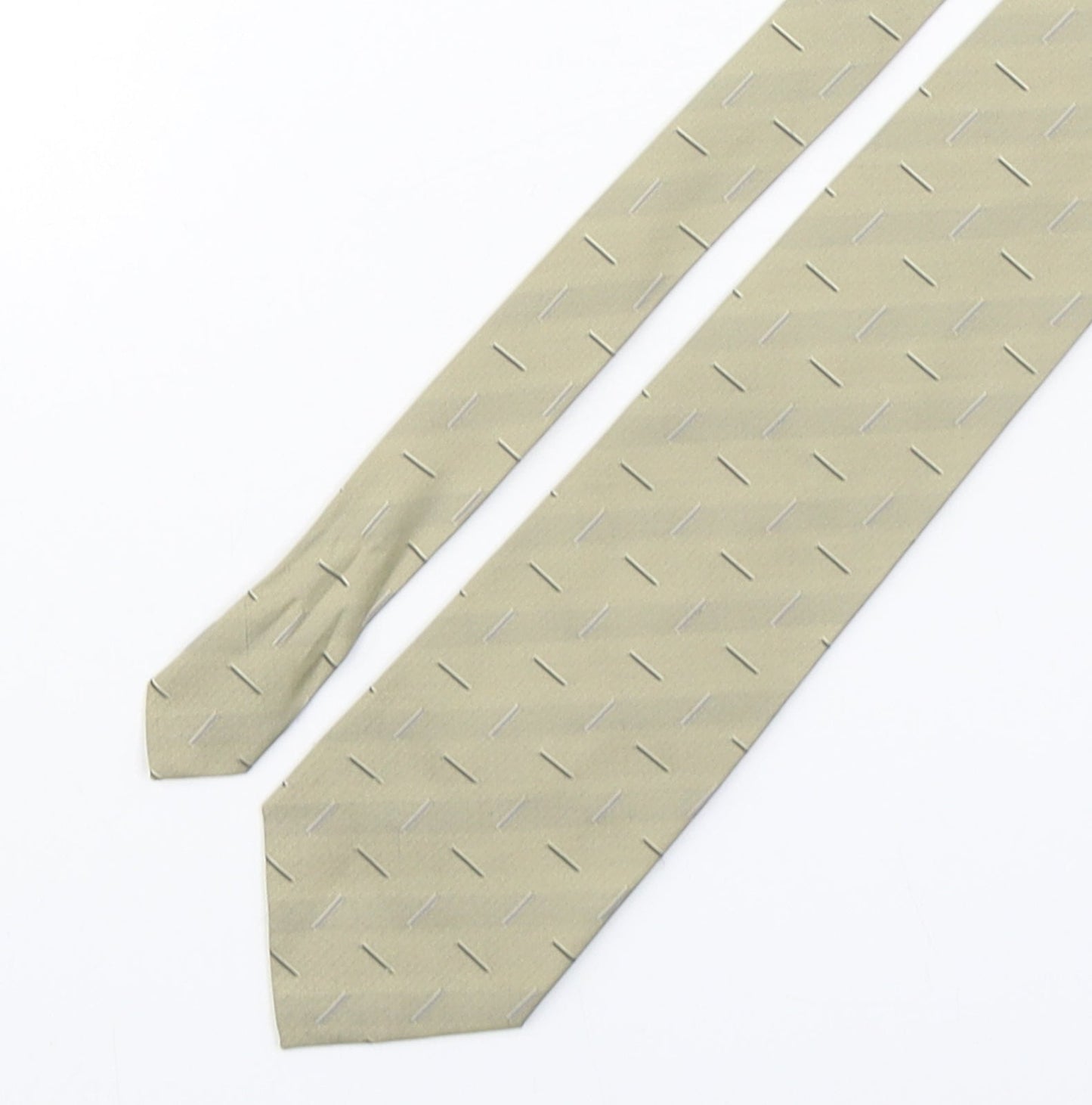 Mens Ciro Citterio Beige Geometric  Pointed Tie