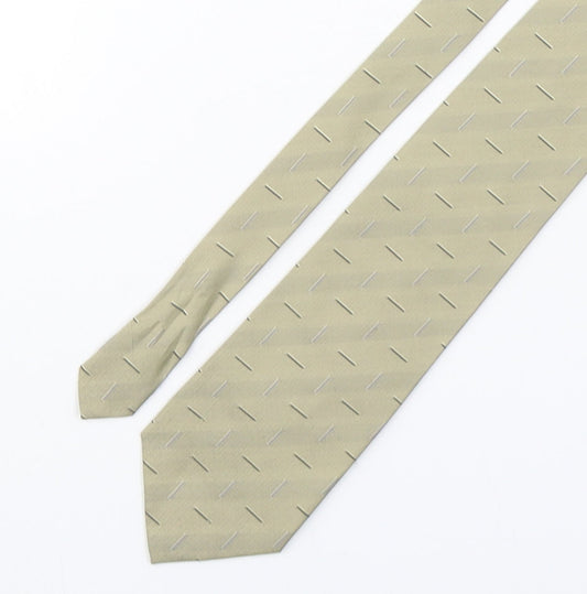 Mens Ciro Citterio Beige Geometric  Pointed Tie