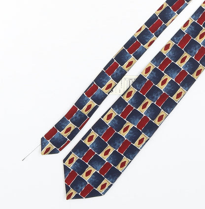 Marks and Spencer Mens Multicoloured Geometric Polyester Pointed Tie One Size