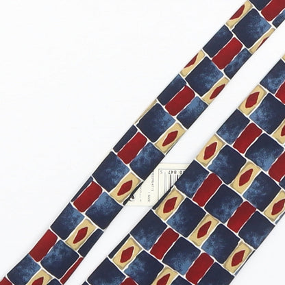 Marks and Spencer Mens Multicoloured Geometric Polyester Pointed Tie One Size