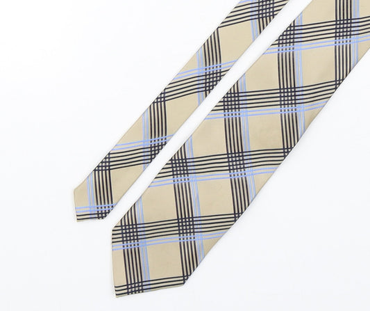 Greenwoods Mens Multicoloured Plaids & Checks Polyester Pointed Tie One Size