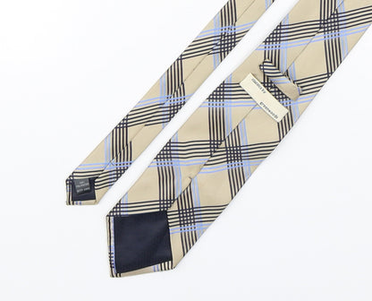 Greenwoods Mens Multicoloured Plaids & Checks Polyester Pointed Tie One Size