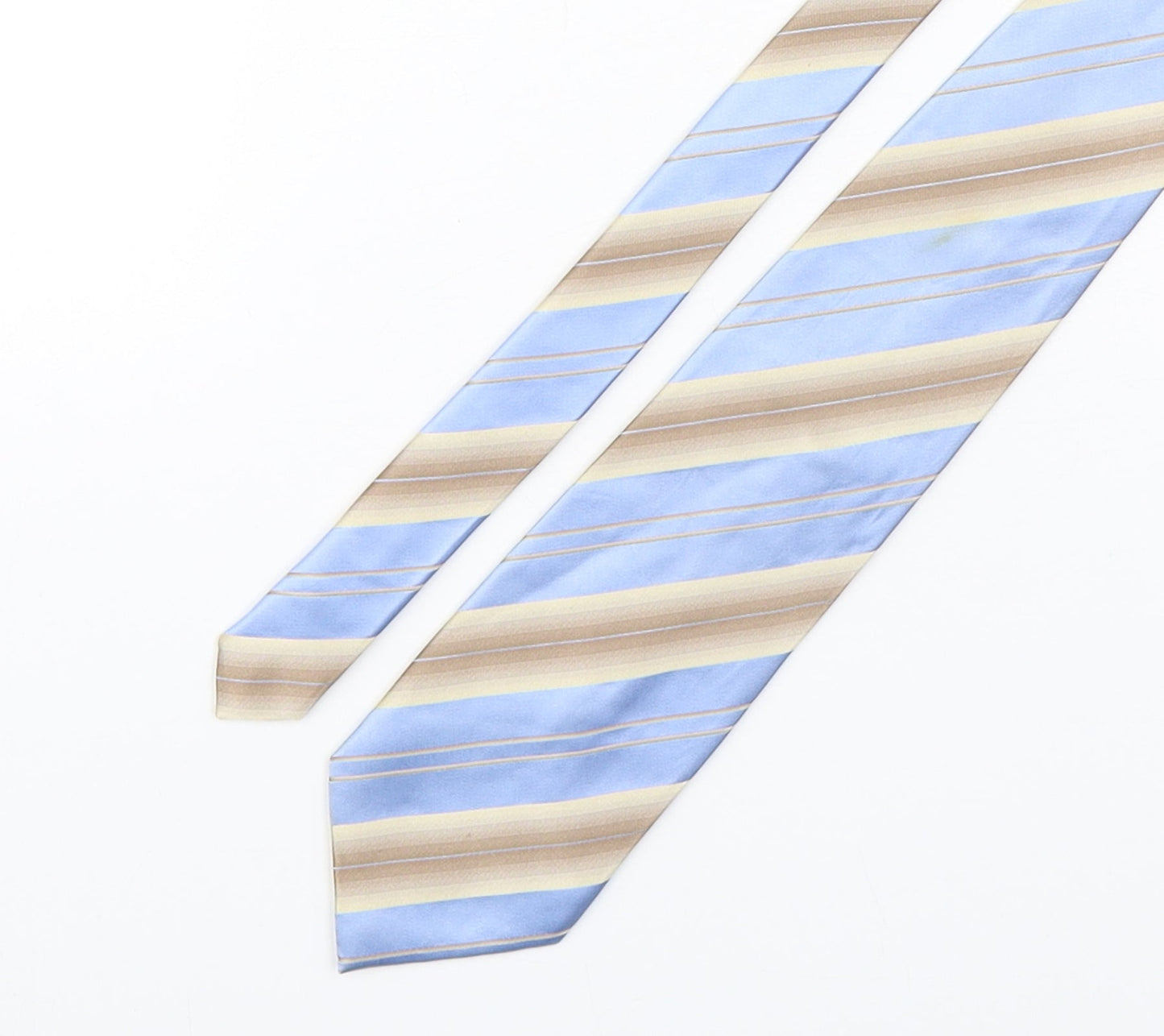 Mens Fellini Multicoloured Striped  Pointed Tie