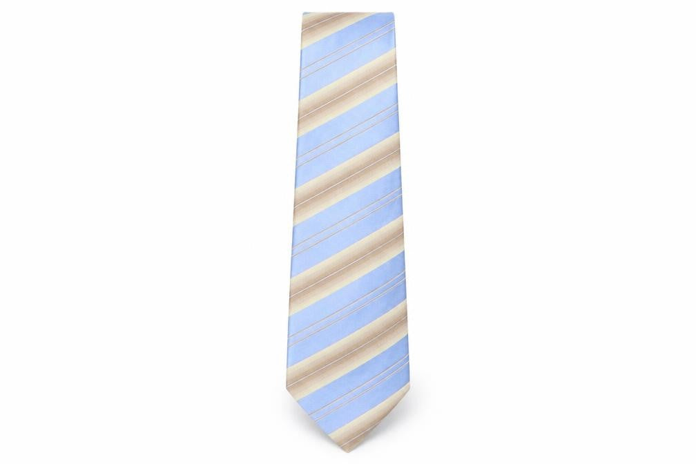 Mens Fellini Multicoloured Striped  Pointed Tie