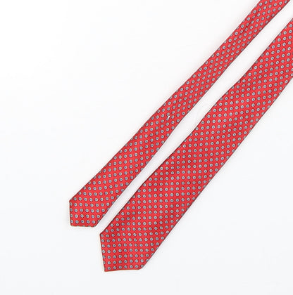 Additional front view of Cameo Rose Cameo Studio men’s red polka dot silk pointed tie one size