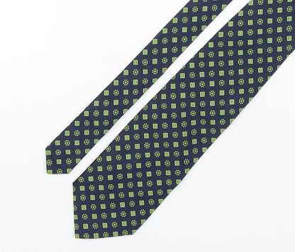 Hugh Parsons  Mens Multicoloured Floral Silk Pointed Tie One Size