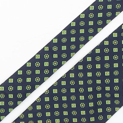 Hugh Parsons  Mens Multicoloured Floral Silk Pointed Tie One Size