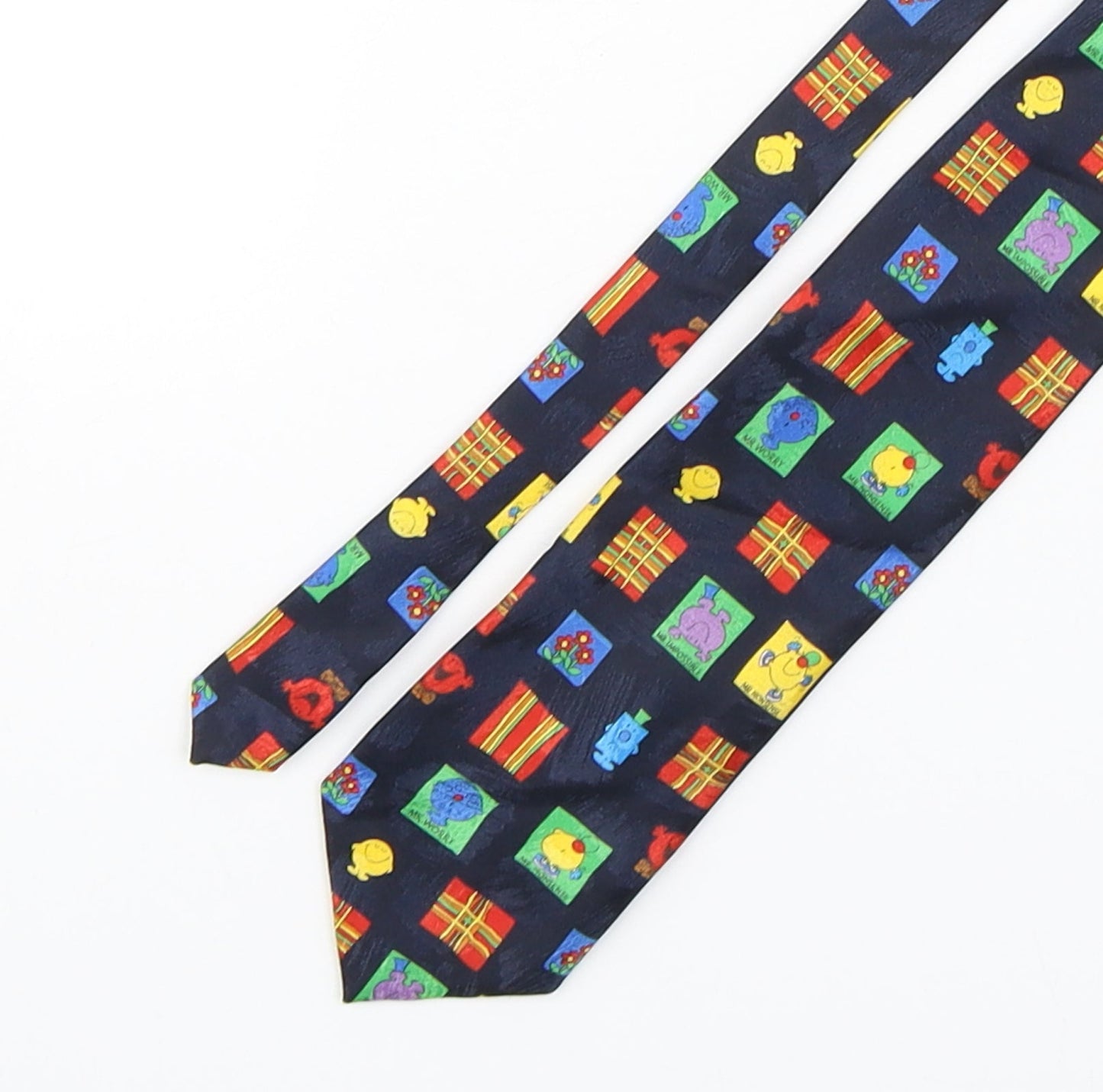Marks and Spencer Mens Multicoloured Geometric Polyester Pointed Tie One Size