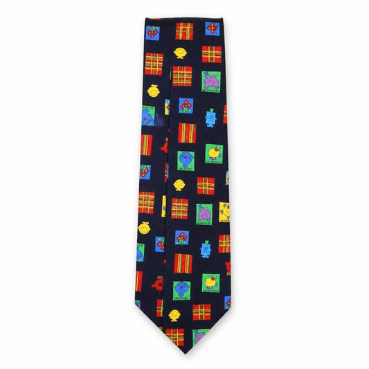 Front view of Marks & Spencer men’s multicoloured geometric polyester pointed tie one size