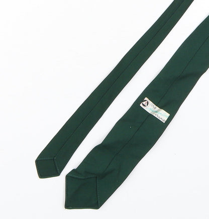 Back view of austrianlook men’s green polyester pointed tie one size - deer