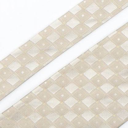 Mens Copperstone Beige Plaids & Checks  Pointed Tie
