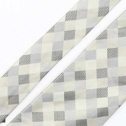 Marks and Spencer Mens Multicoloured Plaids & Checks Silk Pointed Tie One Size