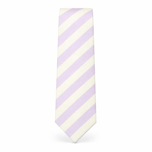 Front view of Marks & Spencer men’s multicoloured striped silk pointed tie one size