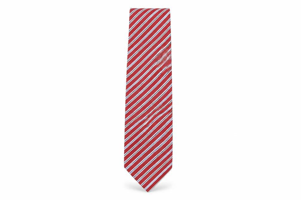 Mens Marks and Spencer Multicoloured Striped  Pointed Tie