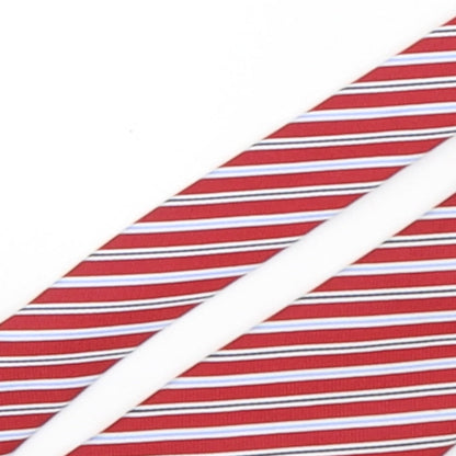 Marks and Spencer Mens Multicoloured Striped Polyester Pointed Tie One Size