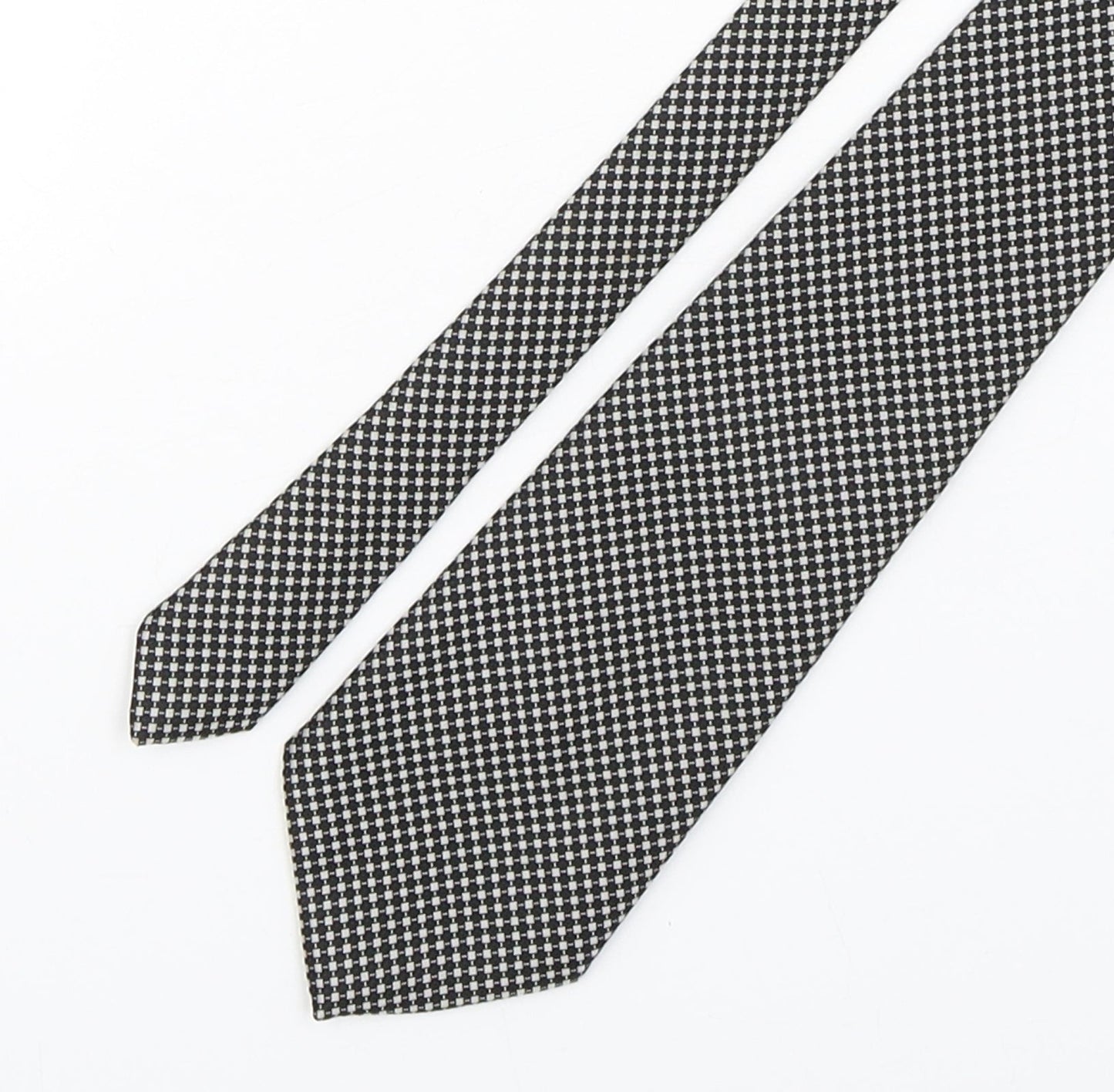 Michelsons of london  Mens Multicoloured Plaids & Checks Polyester Pointed Tie One Size