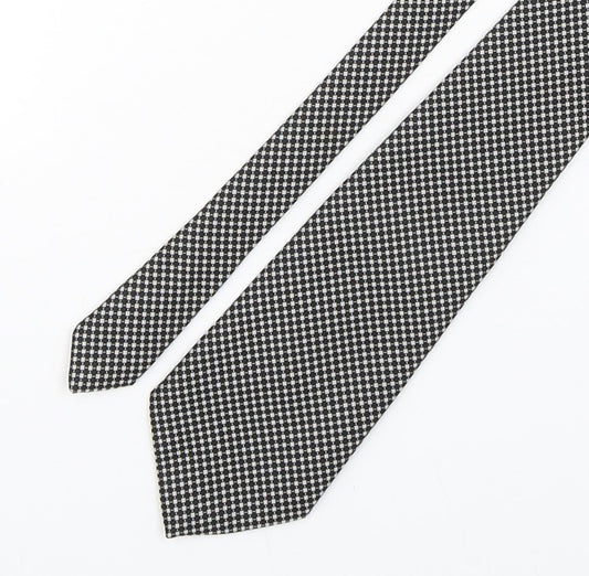 Michelsons of london  Mens Multicoloured Plaids & Checks Polyester Pointed Tie One Size
