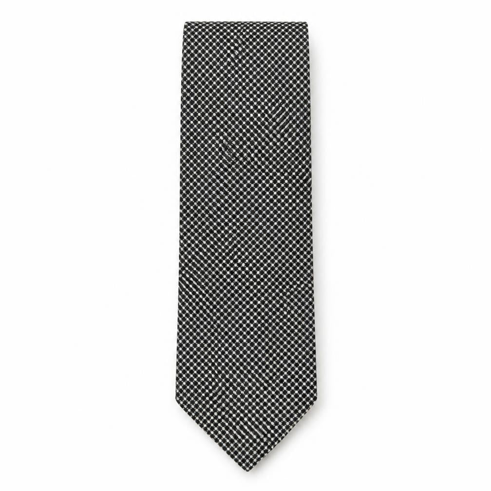 Front view of Michelsons of london men’s multicoloured plaids & checks polyester pointed tie one size