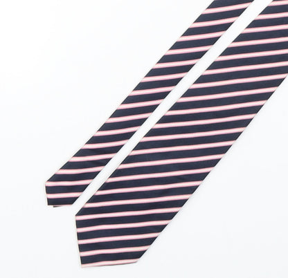 NEXT Mens Multicoloured Striped Silk Pointed Tie One Size