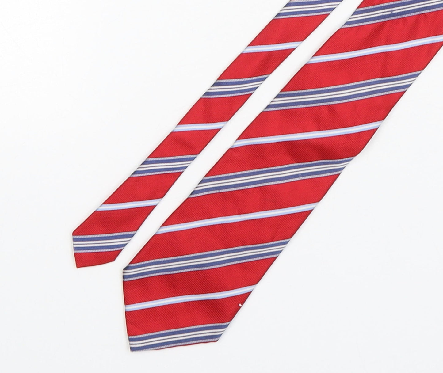 NEXT Mens Multicoloured Striped Silk Pointed Tie One Size