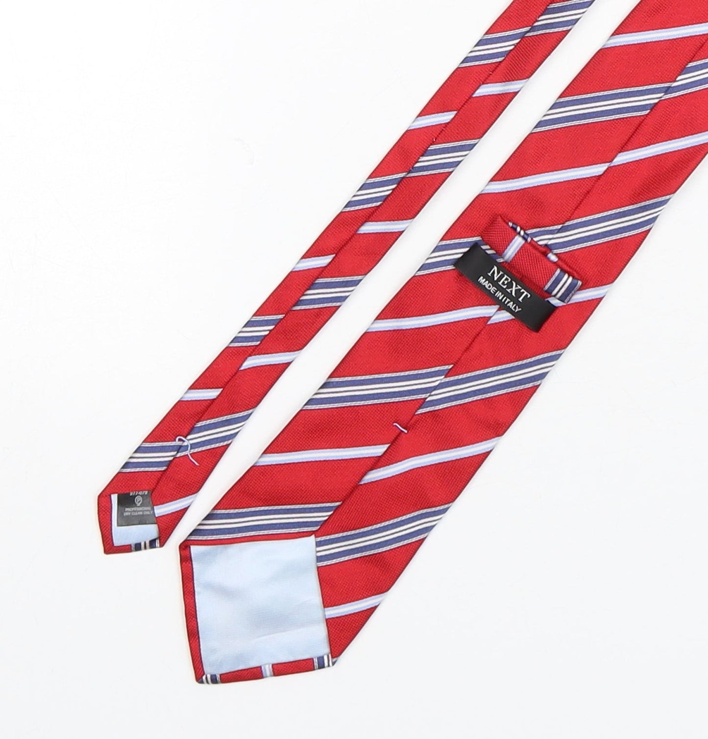 NEXT Mens Multicoloured Striped Silk Pointed Tie One Size