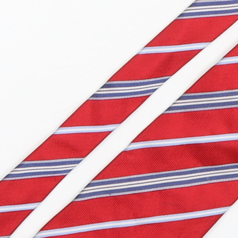 NEXT Mens Multicoloured Striped Silk Pointed Tie One Size