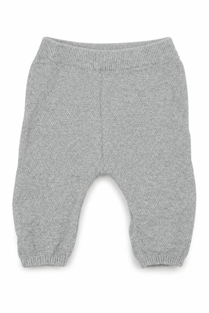 Front view of George Baby Grey Cotton sweatpants, size 6-9, Months