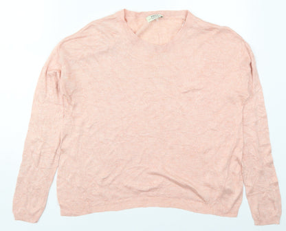 Womens UK Size M Matalan Pink Pullover Jumper
