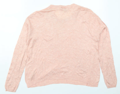 Womens UK Size M Matalan Pink Pullover Jumper
