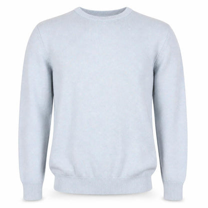 Cedarwood State Mens Blue Crew Neck Cotton Pullover Jumper Size S