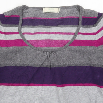 Womens UK Size 8 Marks and Spencer Purple Pullover Jumper