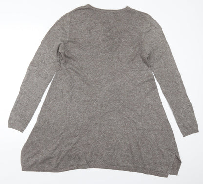 Womens UK Size L M&V Brown Pullover Jumper