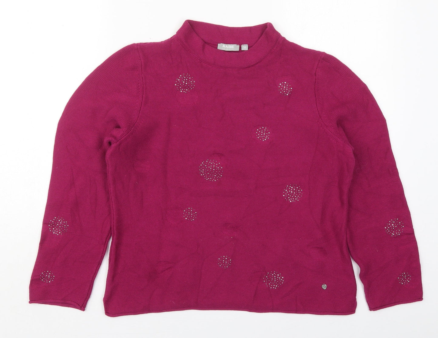 Womens UK Size 10 Rabe Pink Pullover Jumper