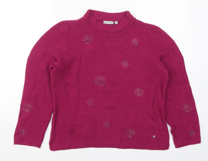Womens UK Size 10 Rabe Pink Pullover Jumper