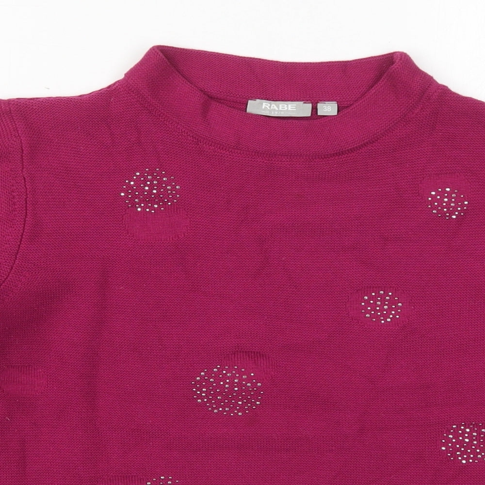 Womens UK Size 10 Rabe Pink Pullover Jumper