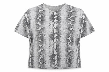 Womens UK Size M New Look Grey Basic T-Shirt