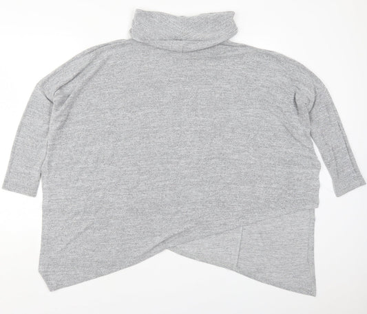 Womens UK Size M New Look Grey Pullover Jumper