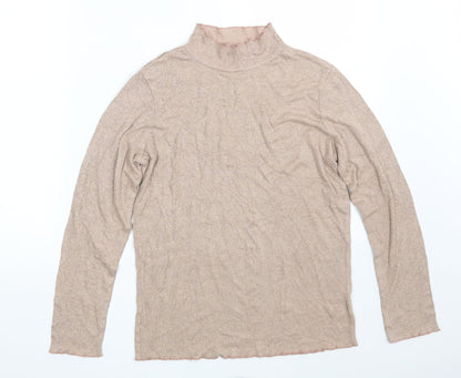 George Womens Purple Roll Neck  Viscose Pullover Jumper Size 14