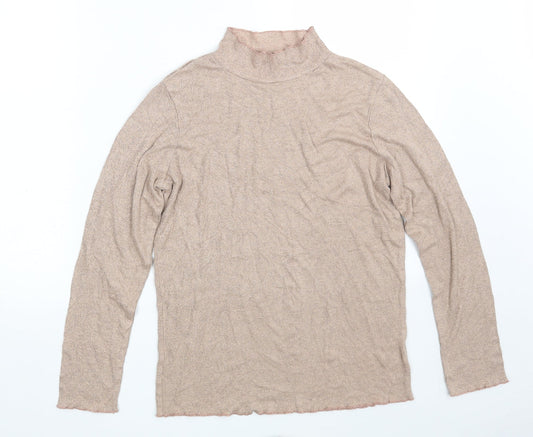 George Womens Purple Roll Neck  Viscose Pullover Jumper Size 14